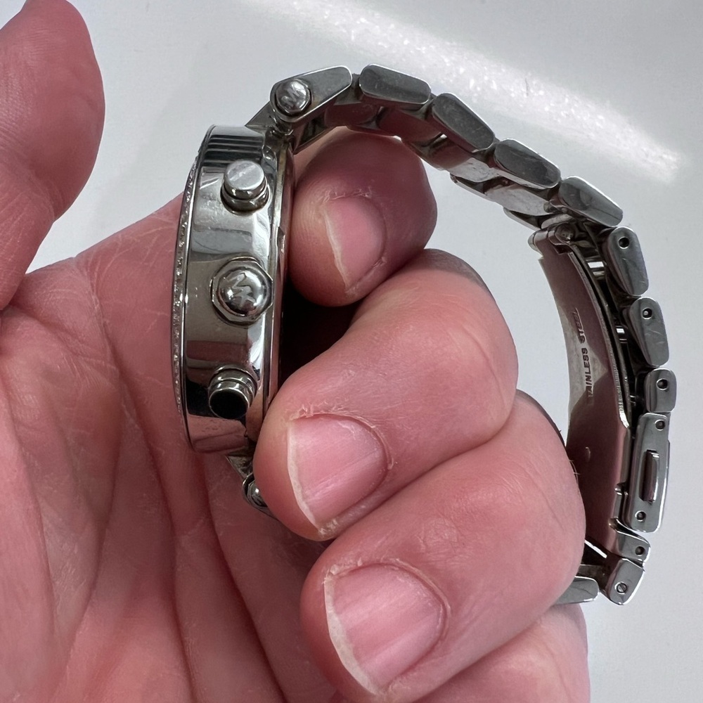 Michael Kors Women’s Silver Chronograph Watch - Picture 2 of 7